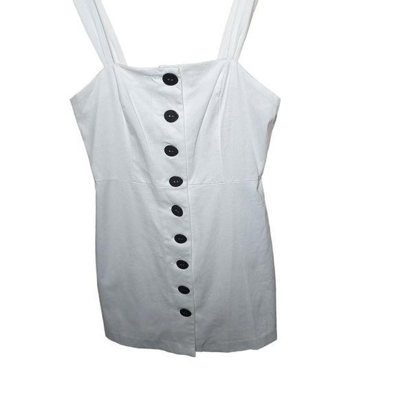 Mango Off White Lexa A Line Mini Dress Women's Size 8 - Picture 3 of 9